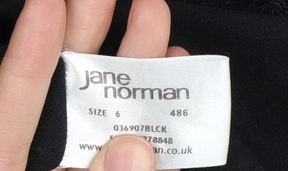 Jane Norman Women's Black Sequin Dress Size 6