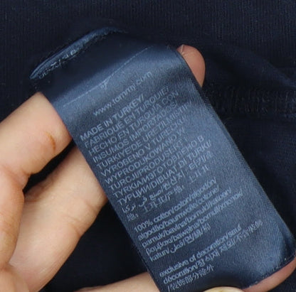 Tommy Hilfiger Men's Blue Crew Neck T-Shirt Large