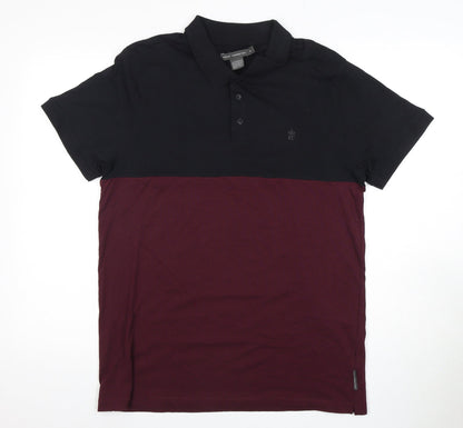 French Connection Men's XL Colourblock Polo Shirt