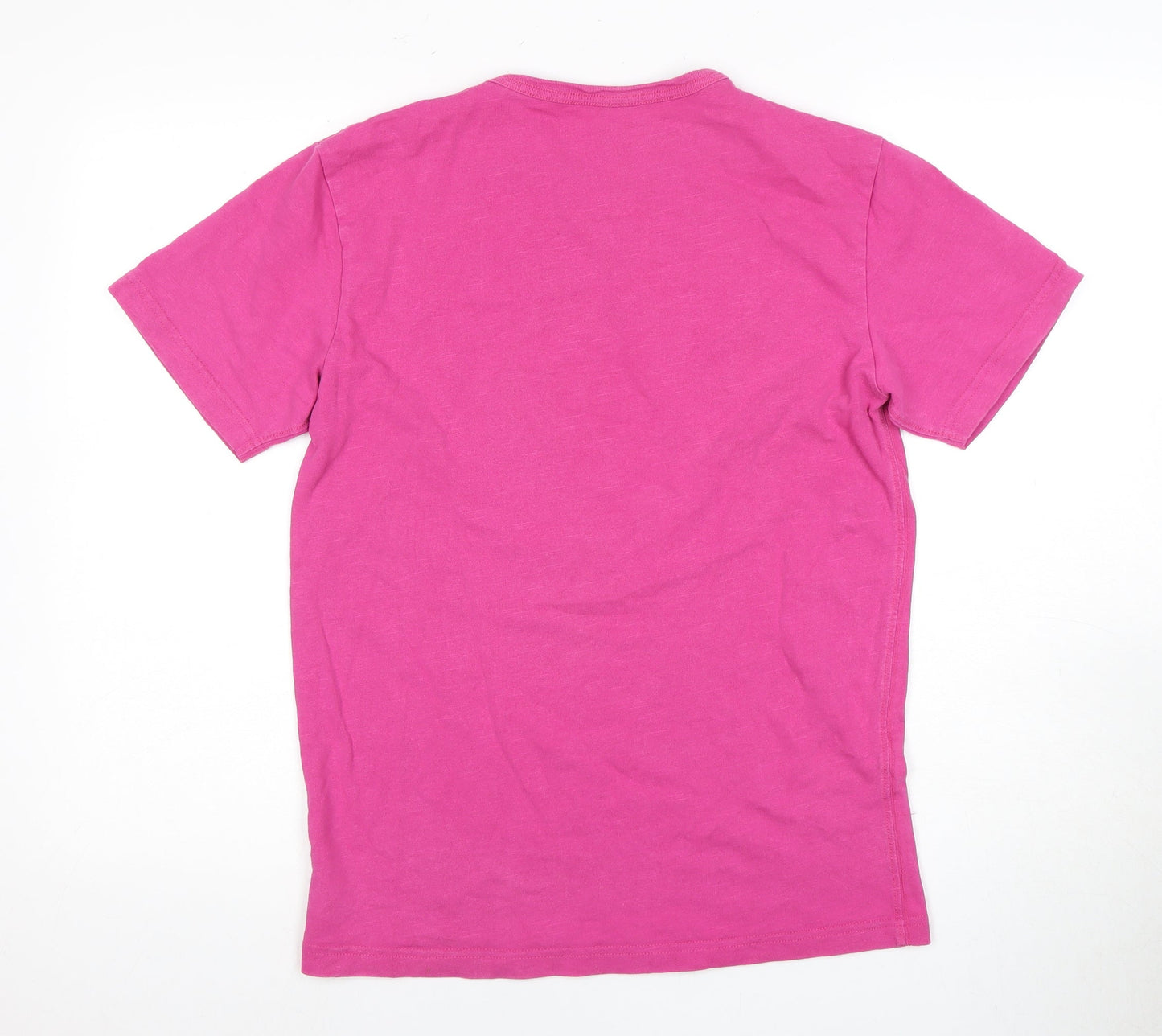 Joules Men's Pink Crew Neck T-Shirt, Size S, Cotton