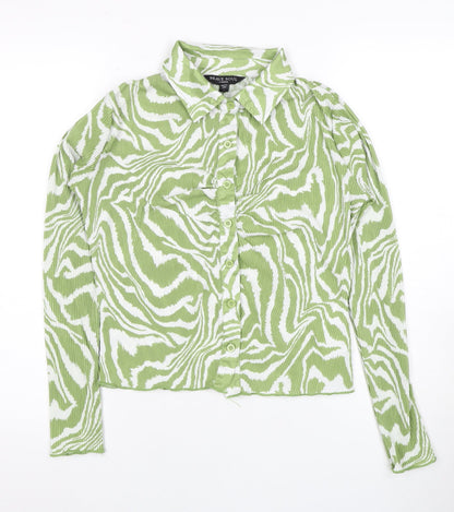 Womens UK Size S Brave Soul Green  Button-Up