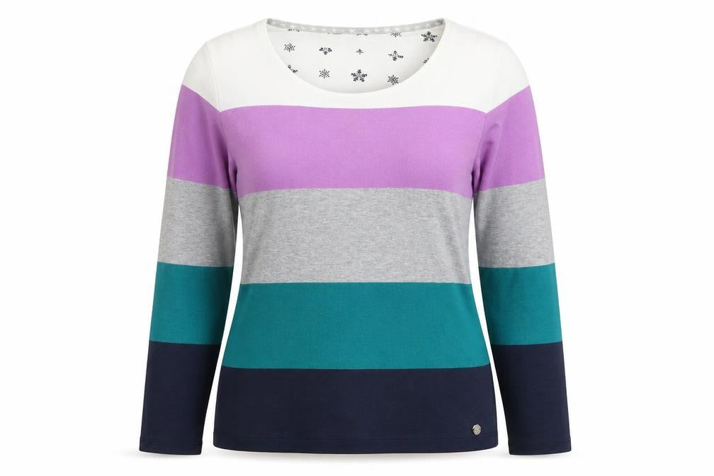 Womens UK Size 12 Maine Multicoloured Basic T-Shirt