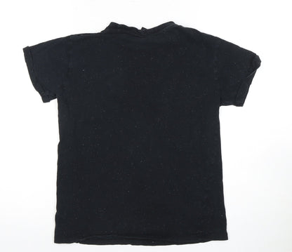 Unisex Adults UK Size XS Harry Potter Black  T-Shirt