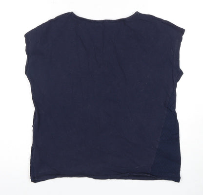 Womens UK Size 12 White Stuff Blue Basic Blouse