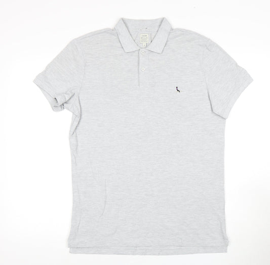 Jack Wills Grey Polo Shirt Men’s M Grey Casual Wear