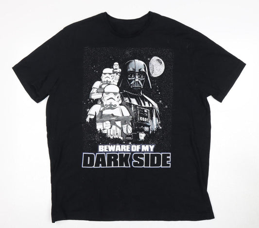 Star Wars Men's XL Black Graphic T-Shirt