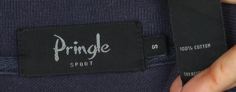 Pringle Men's Blue Polo Shirt, Size S, Short Sleeve