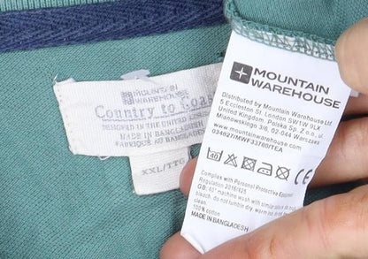 Mountain Warehouse Men's Green Polo Shirt Size 2XL