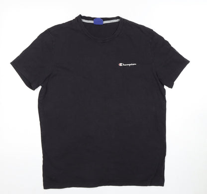 Mens UK Size M Champion Black  T-Shirt