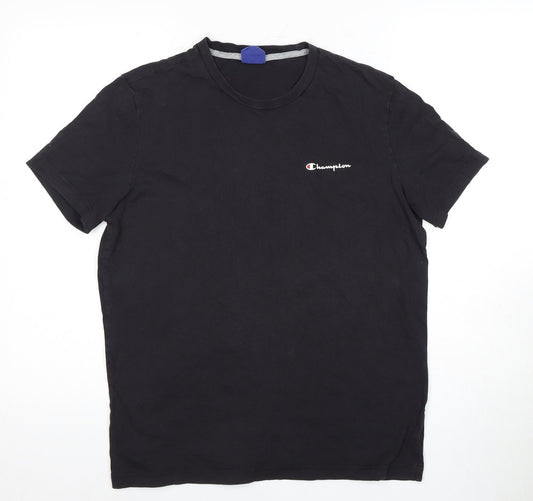 Mens UK Size M Champion Black  T-Shirt