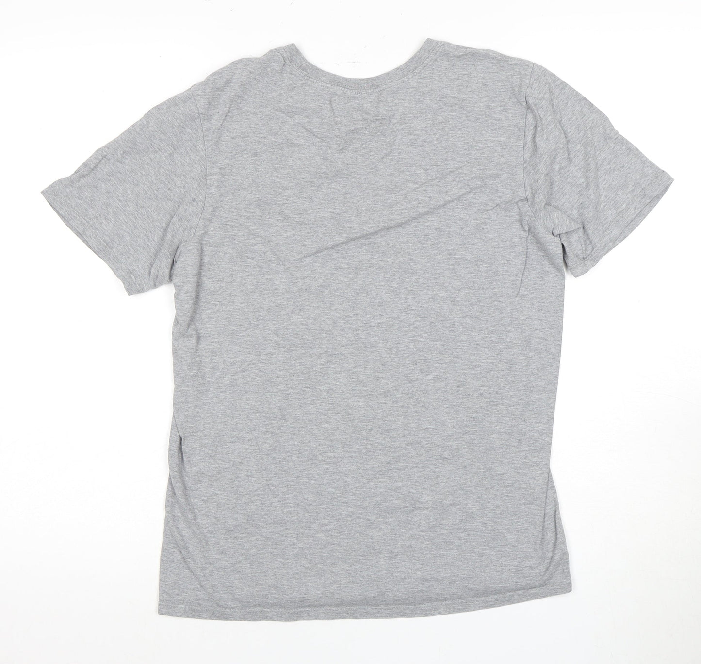 Nike Boys Grey S Athletic T-Shirt with Logo