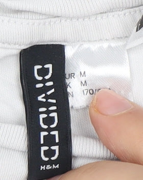 Unisex Adults UK Size EUR 38 H&M White Basic T-Shirt