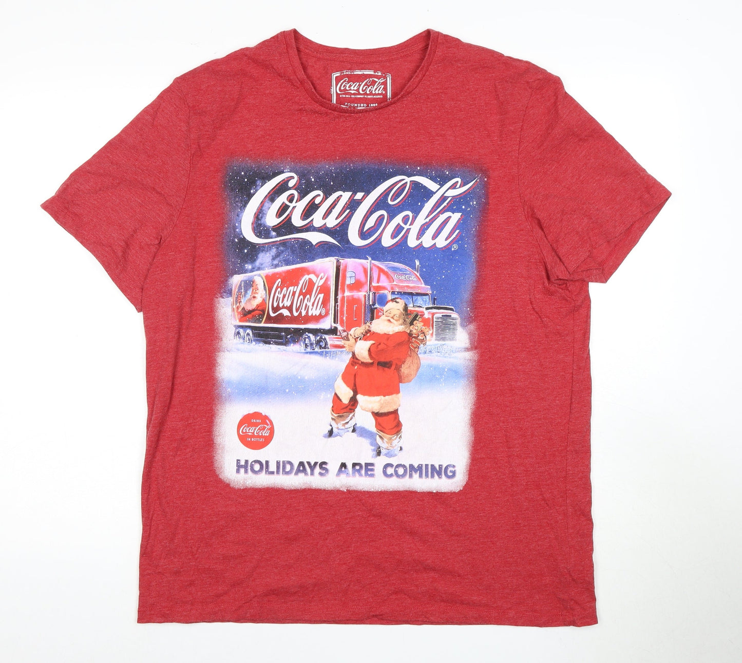 Mens UK Size XL Coca-Cola Red  T-Shirt