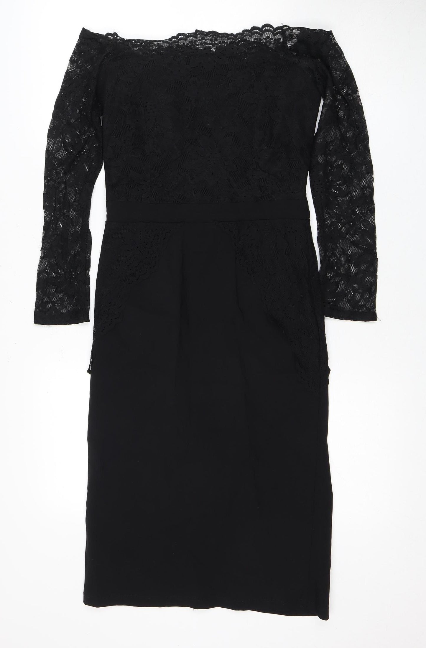 Tempest Elegant Black Lace Sheath Dress for Women - Party Perfect