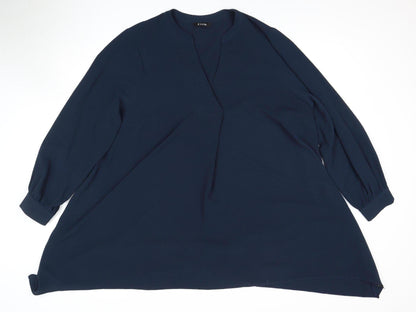 Evans Women's Blue Long Sleeve Blouse Size 20