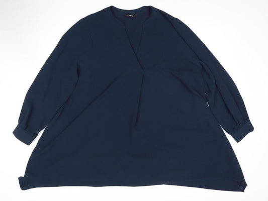 Evans Women's Blue Long Sleeve Blouse Size 20