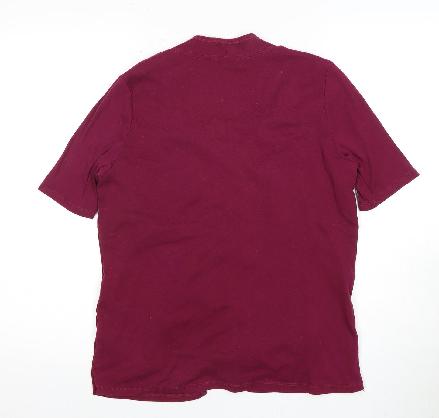 Womens UK Size 14 Marks and Spencer Red Wrap Blouse