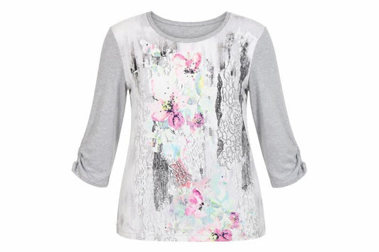 Womens UK Size 20 Gelco Multicoloured Basic T-Shirt
