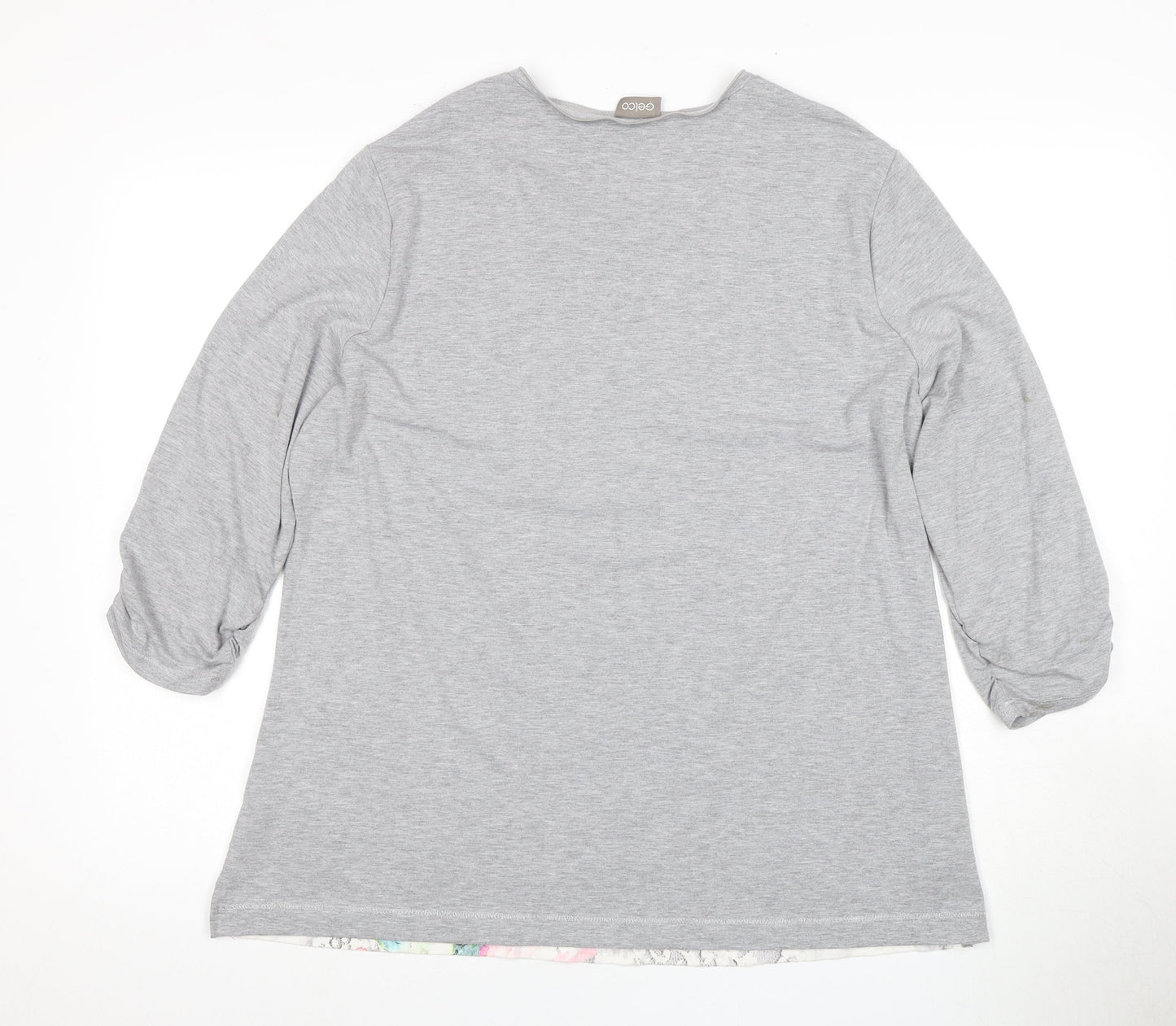 Womens UK Size 20 Gelco Multicoloured Basic T-Shirt