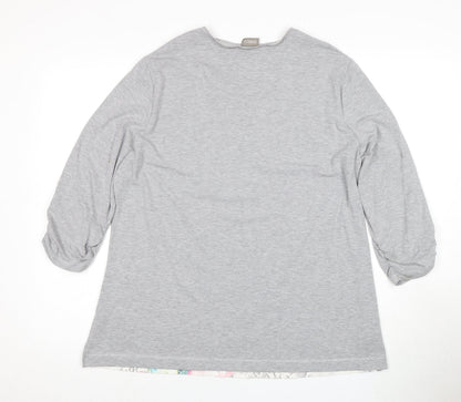 Womens UK Size 20 Gelco Multicoloured Basic T-Shirt