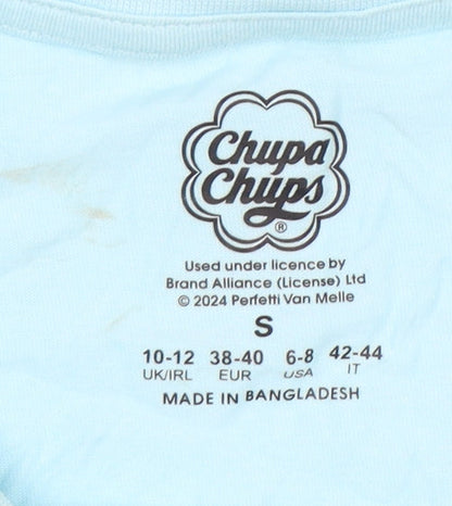 Chupa Chups Unisex Blue Retro T-Shirt Size S