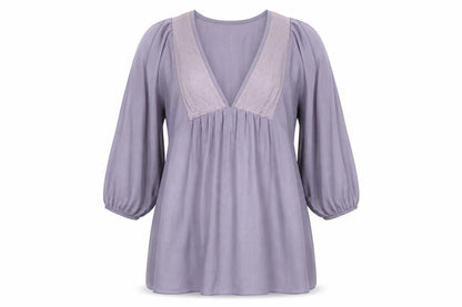 Aline Vanessabrunno Women's Grey Tunic Blouse Size 10