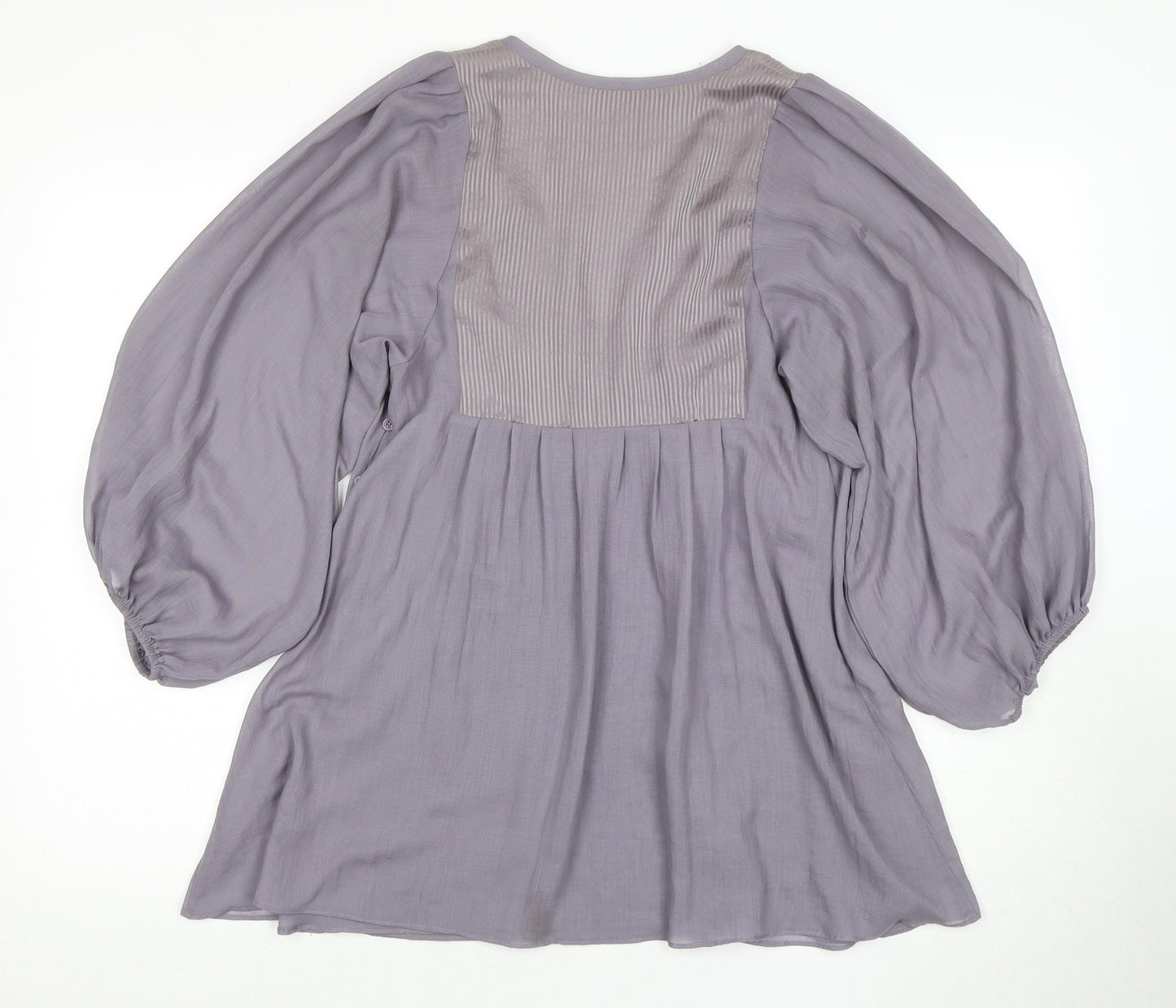 Aline Vanessabrunno Women's Grey Tunic Blouse Size 10