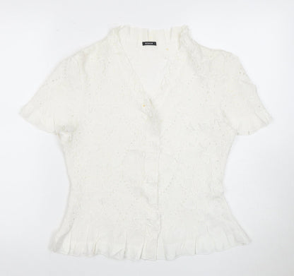 Womens UK Size L Roman White  Blouse