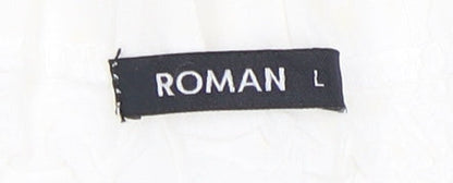 Womens UK Size L Roman White  Blouse