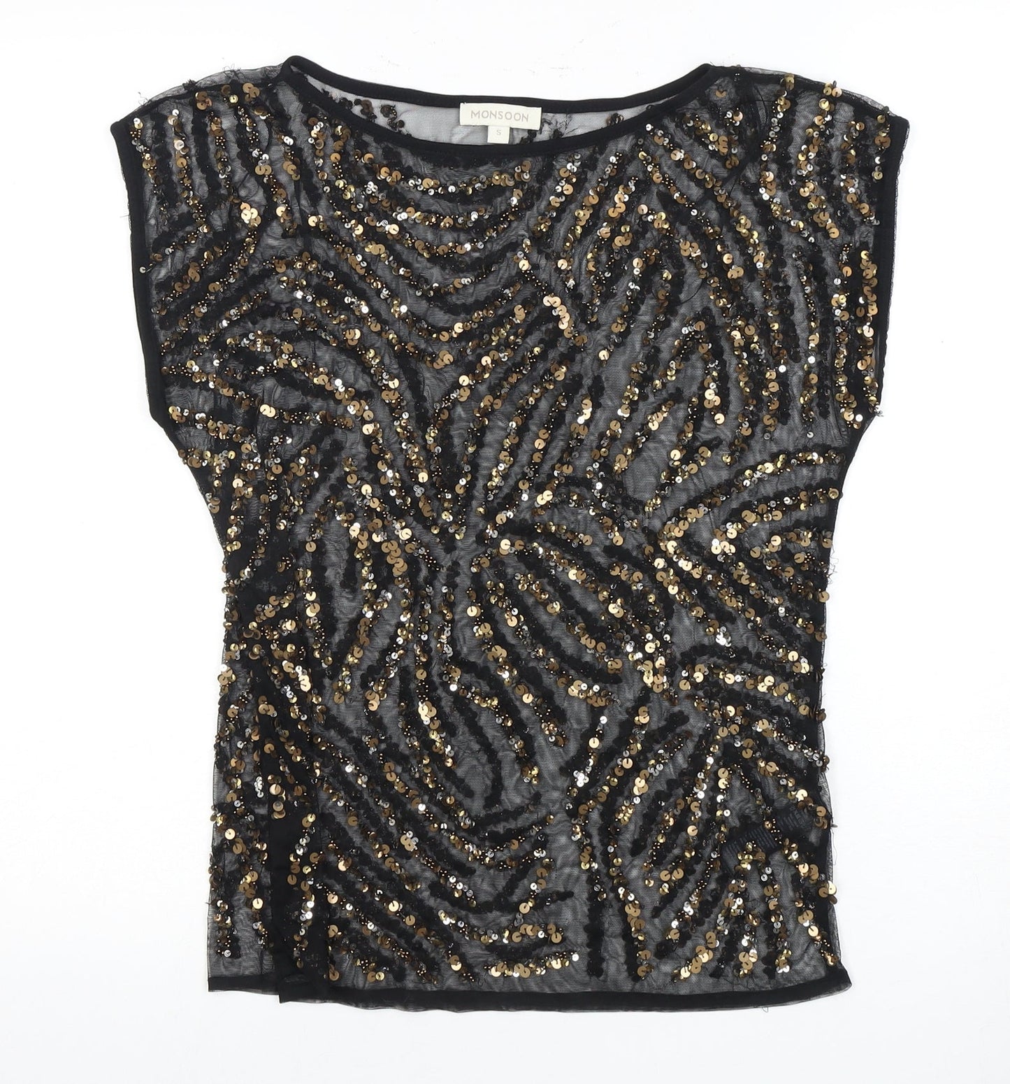 Womens UK Size S Monsoon Black  Blouse