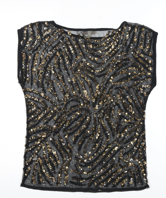 Womens UK Size S Monsoon Black  Blouse