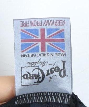 Womens UK Size 2 Post Card Black Basic Blouse