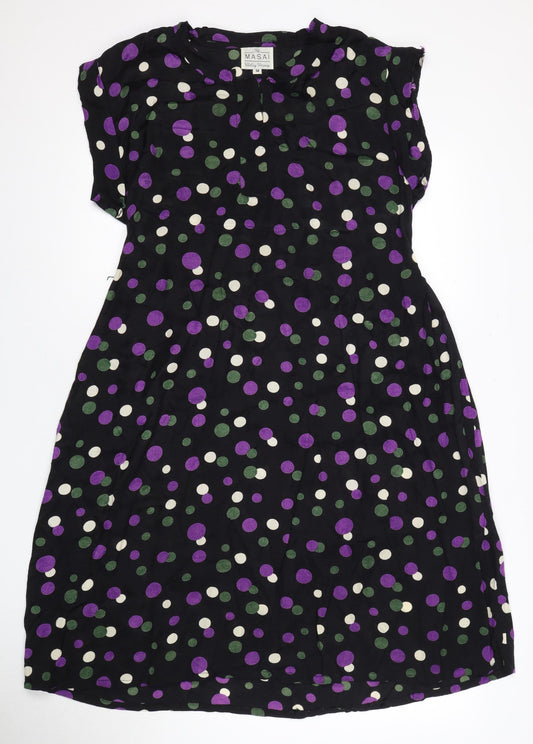 Masai Women's Multicoloured Polka Dot Dress M