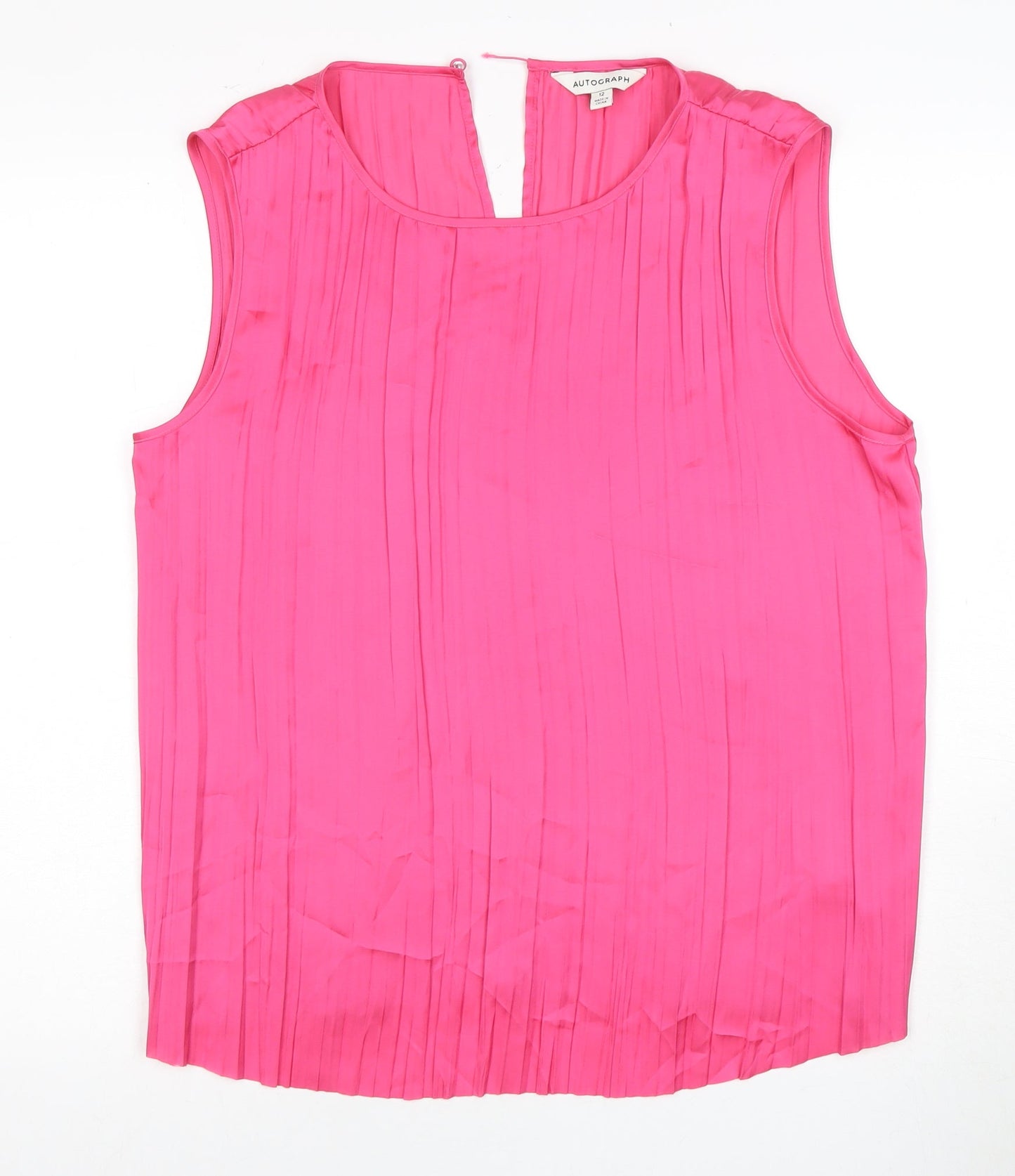 Womens UK Size 12 Marks and Spencer Pink  Blouse