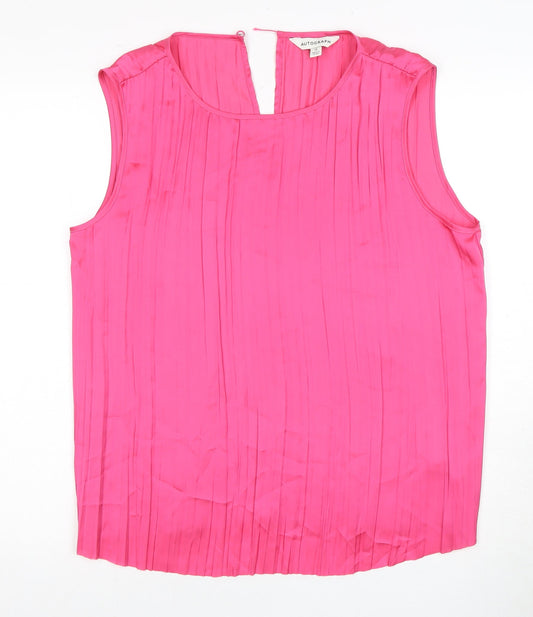 Womens UK Size 12 Marks and Spencer Pink  Blouse