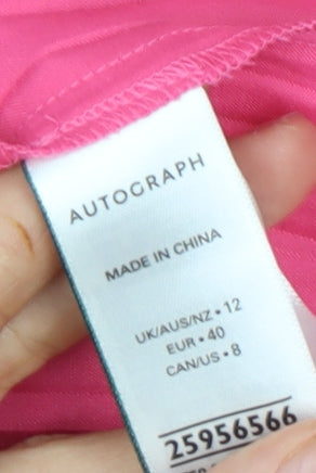 Womens UK Size 12 Marks and Spencer Pink  Blouse
