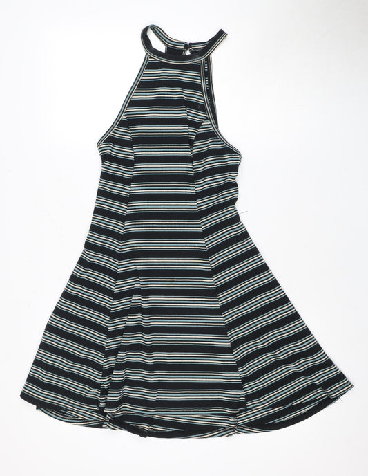 Hollister Women's Black Striped Tank Dress Size S