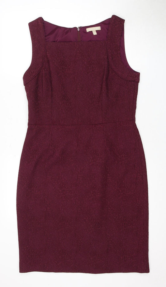 Banana Republic Women's Purple Size 14 Sheath Dress