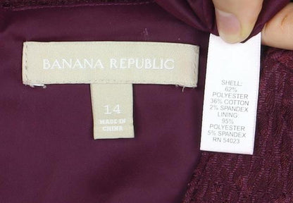 Banana Republic Women's Purple Size 14 Sheath Dress