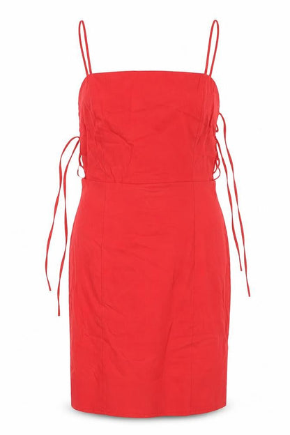 Zara Women's Red Sleeveless Dress Size 12