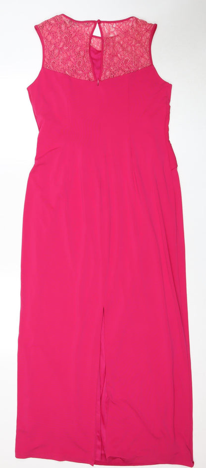 Savoir Women's Pink Sleeveless Ruched Dress