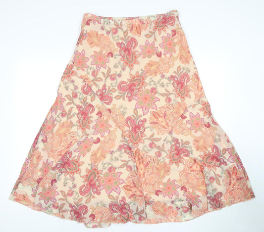 Marks and Spencer Women's Multicoloured A-Line Skirt Size 16