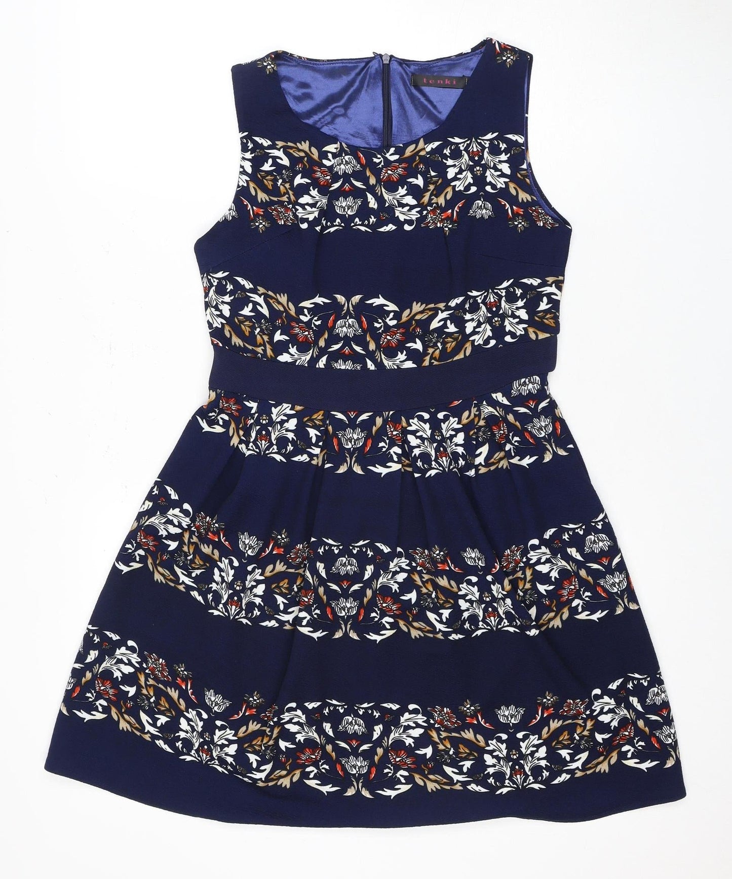 Tenki London Women's Multicoloured Fit & Flare Dress, Size 12