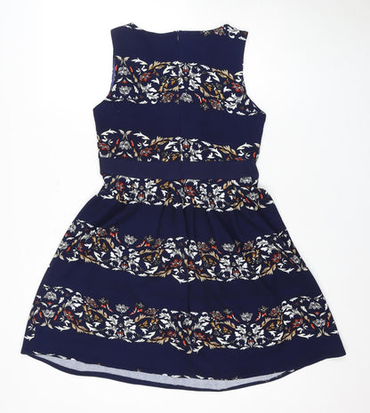 Tenki London Women's Multicoloured Fit & Flare Dress, Size 12