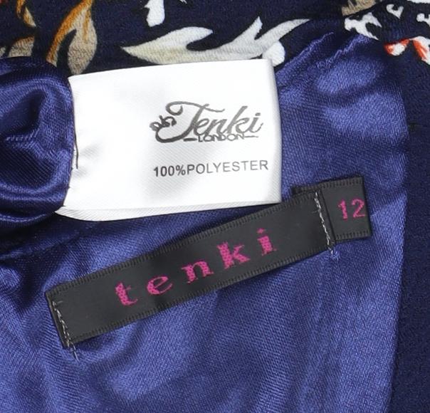 Tenki London Women's Multicoloured Fit & Flare Dress, Size 12