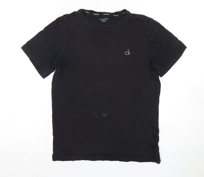 Calvin Klein Kids Black Logo T-Shirt - 12-13 Years, Unisex