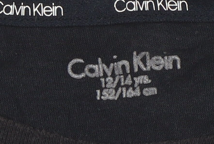 Calvin Klein Kids Black Logo T-Shirt - 12-13 Years, Unisex