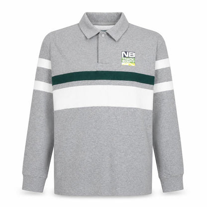Zara Women's Grey Polo Shirt - Size 12, Cotton, Long Sleeve