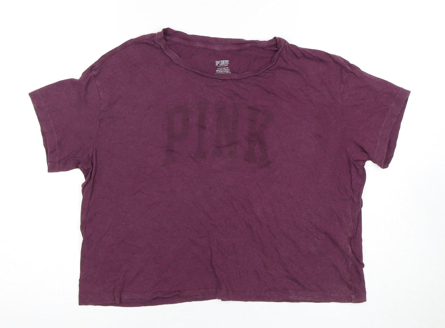 Womens UK Size S Victoria's Secret Purple Basic T-Shirt