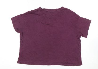 Womens UK Size S Victoria's Secret Purple Basic T-Shirt